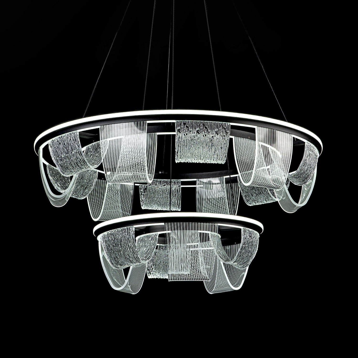 Подвесной светильник LED4U L7706-800-460 BK