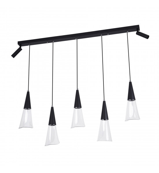 Подвесной светильник LED4U L7105-7 BK Подвесной светильник LED4U L7105-7 BK