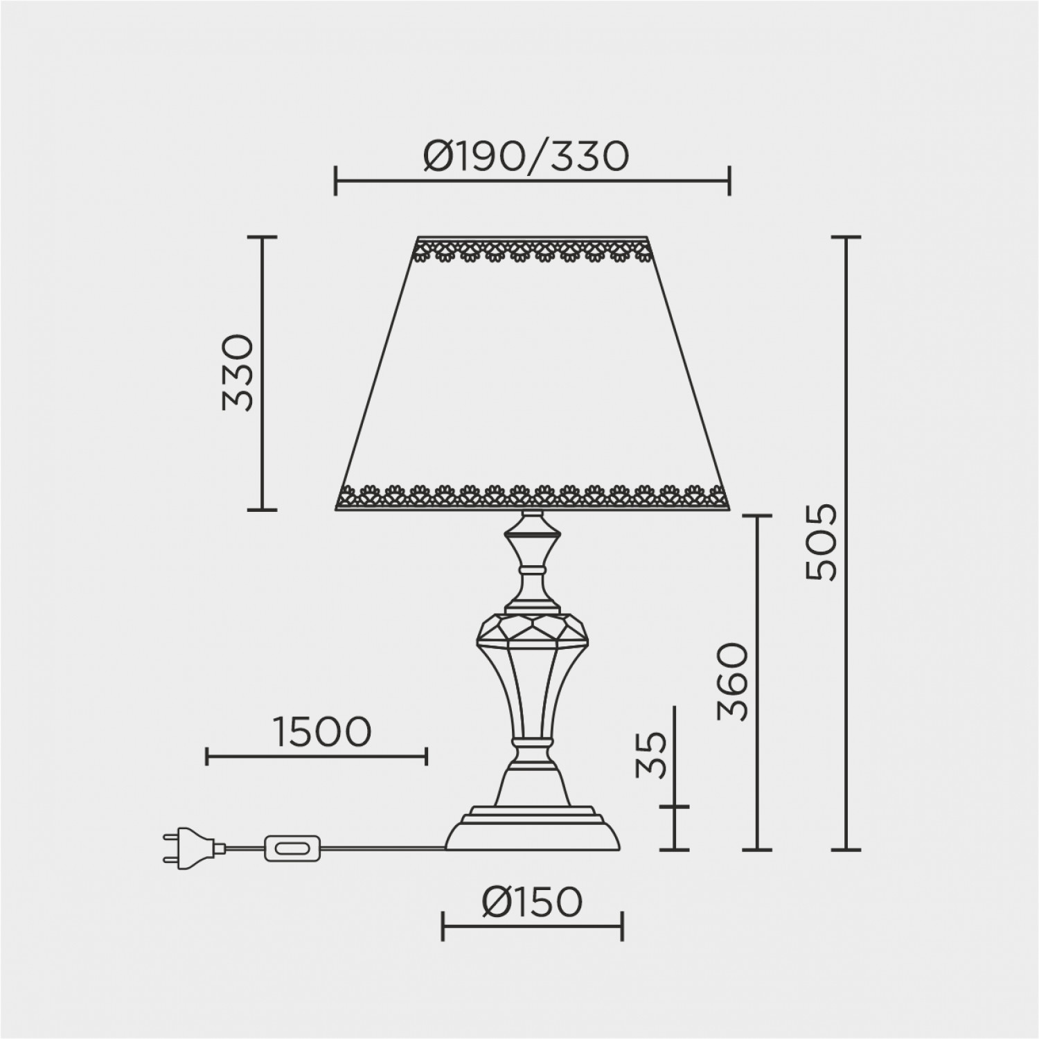 Настольный светильник LED4U L9916 AB