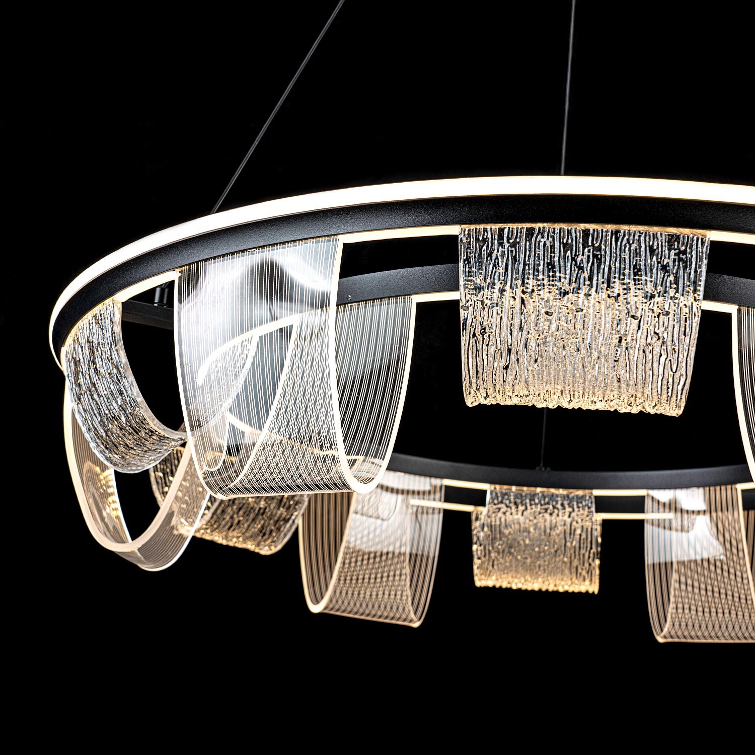 Подвесной светильник LED4U L7706-800 BK