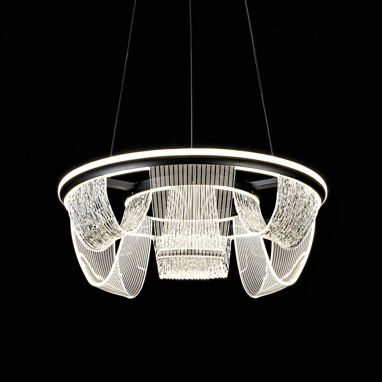 Подвесной светильник LED4U L7706-460 BK