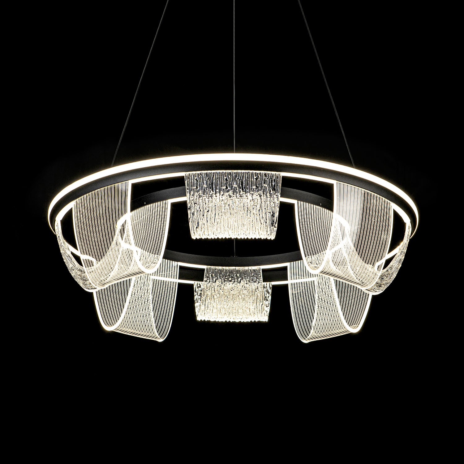 Подвесной светильник LED4U L7706-630 BK