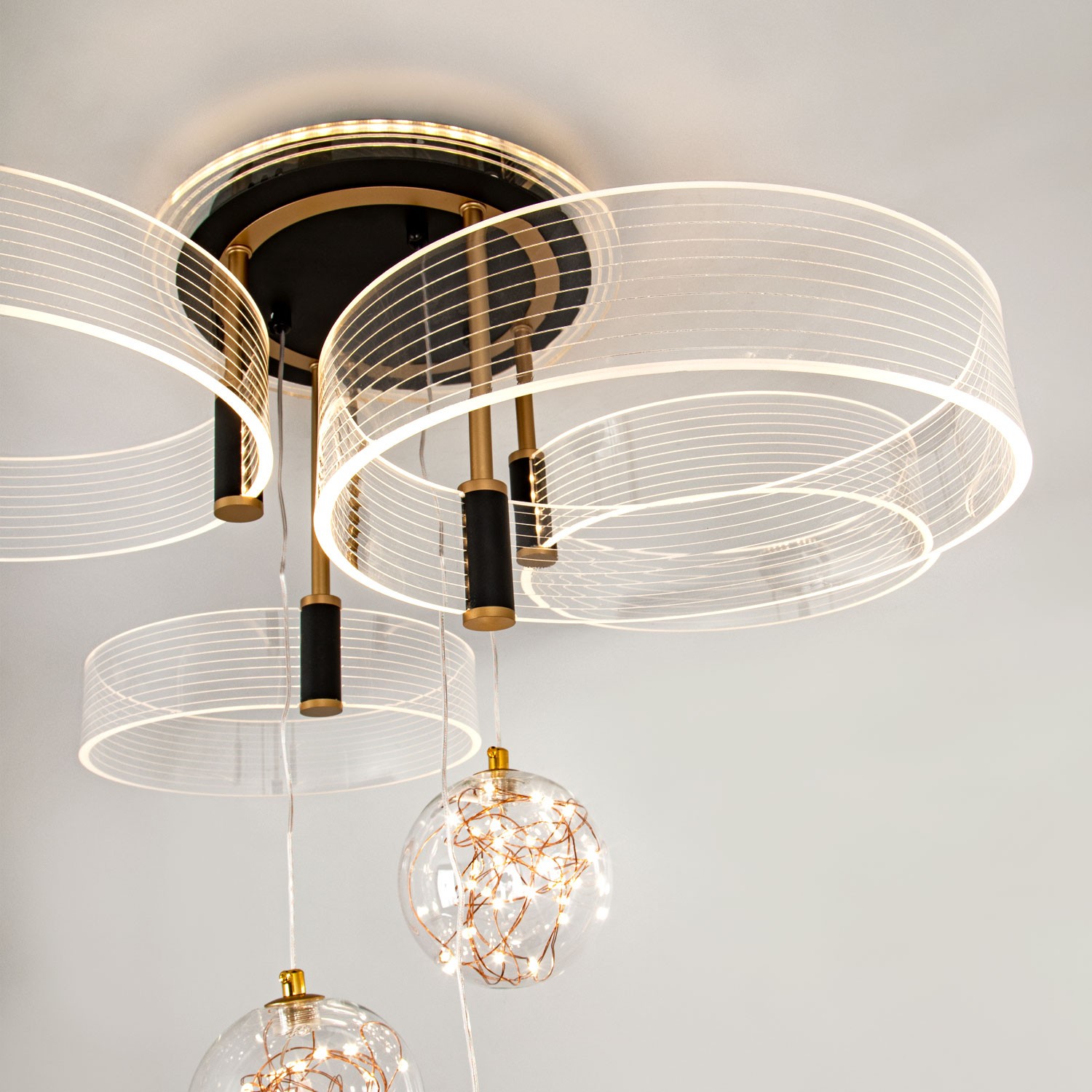 Потолочный светильник LED4U L1040-750 BK