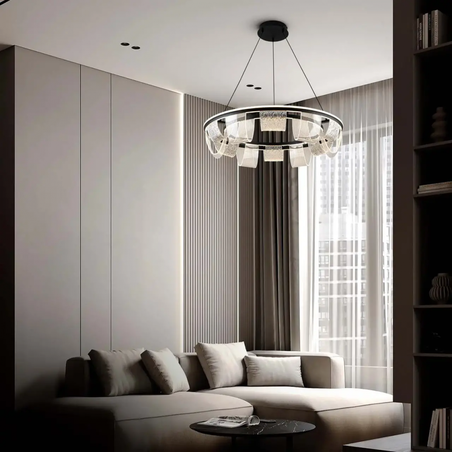 Подвесной светильник LED4U L7706-460 BK