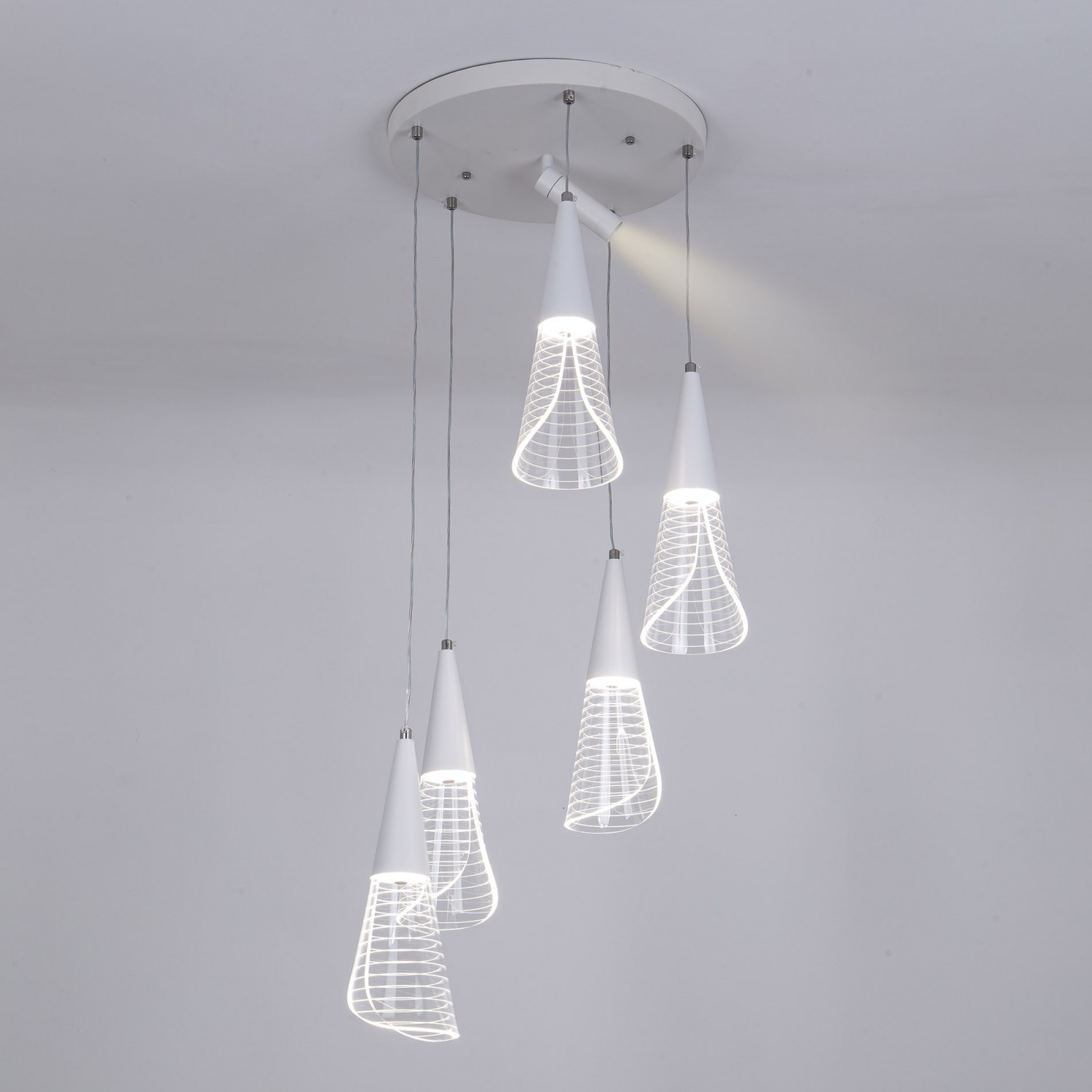 Подвесной светильник LED4U L7106-6 WТ