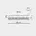 Потолочный светильник LED4U L1116-400 GD