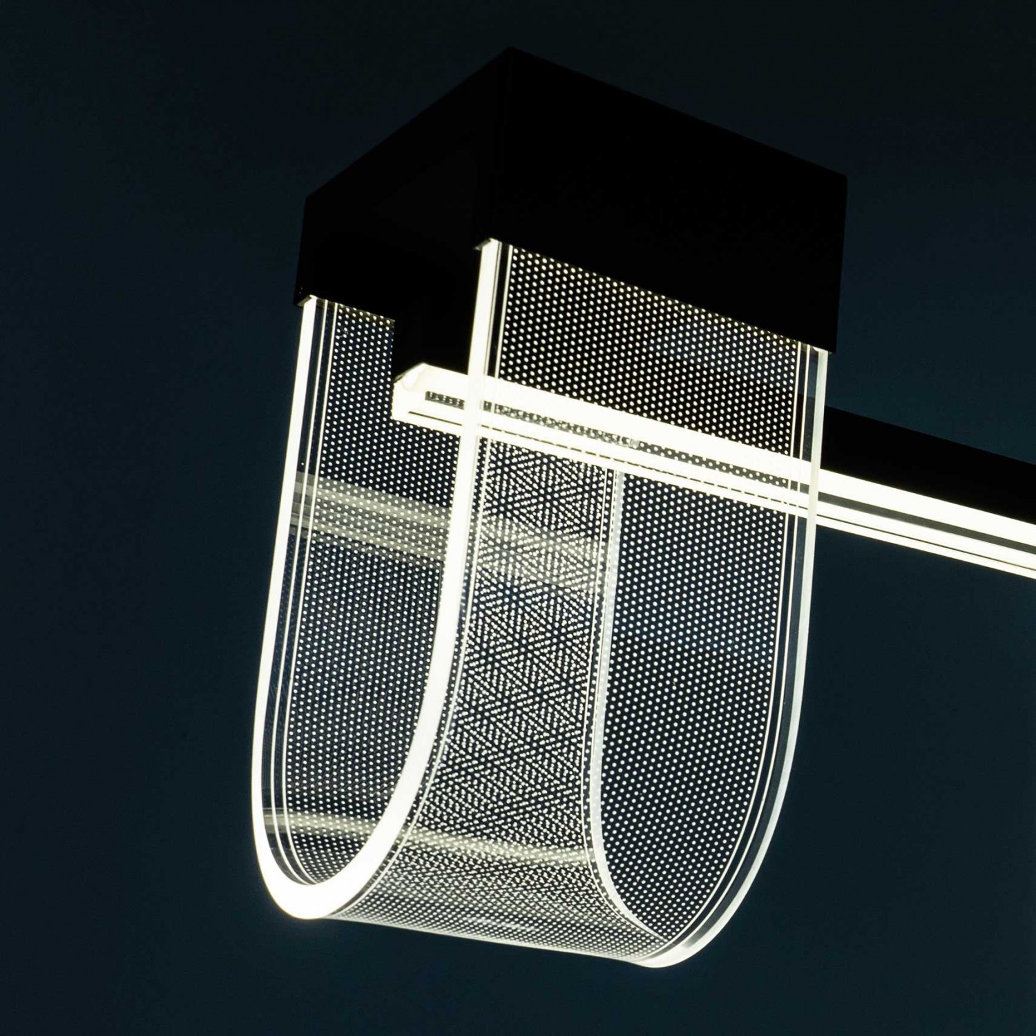 Подвесной светильник LED4U L7707-1200 BK