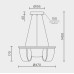 Подвесной светильник LED4U L7706-460 BK