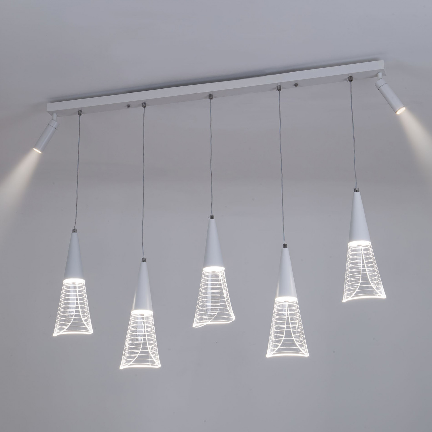 Подвесной светильник LED4U L7105-7 WТ