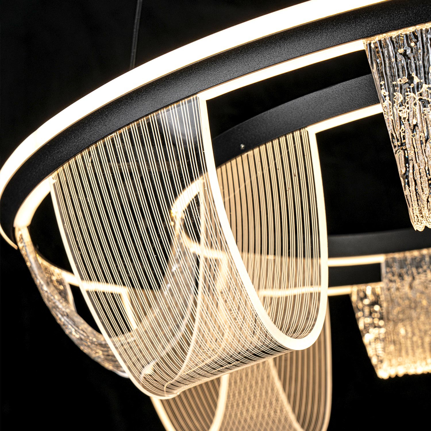 Подвесной светильник LED4U L7706-630 BK