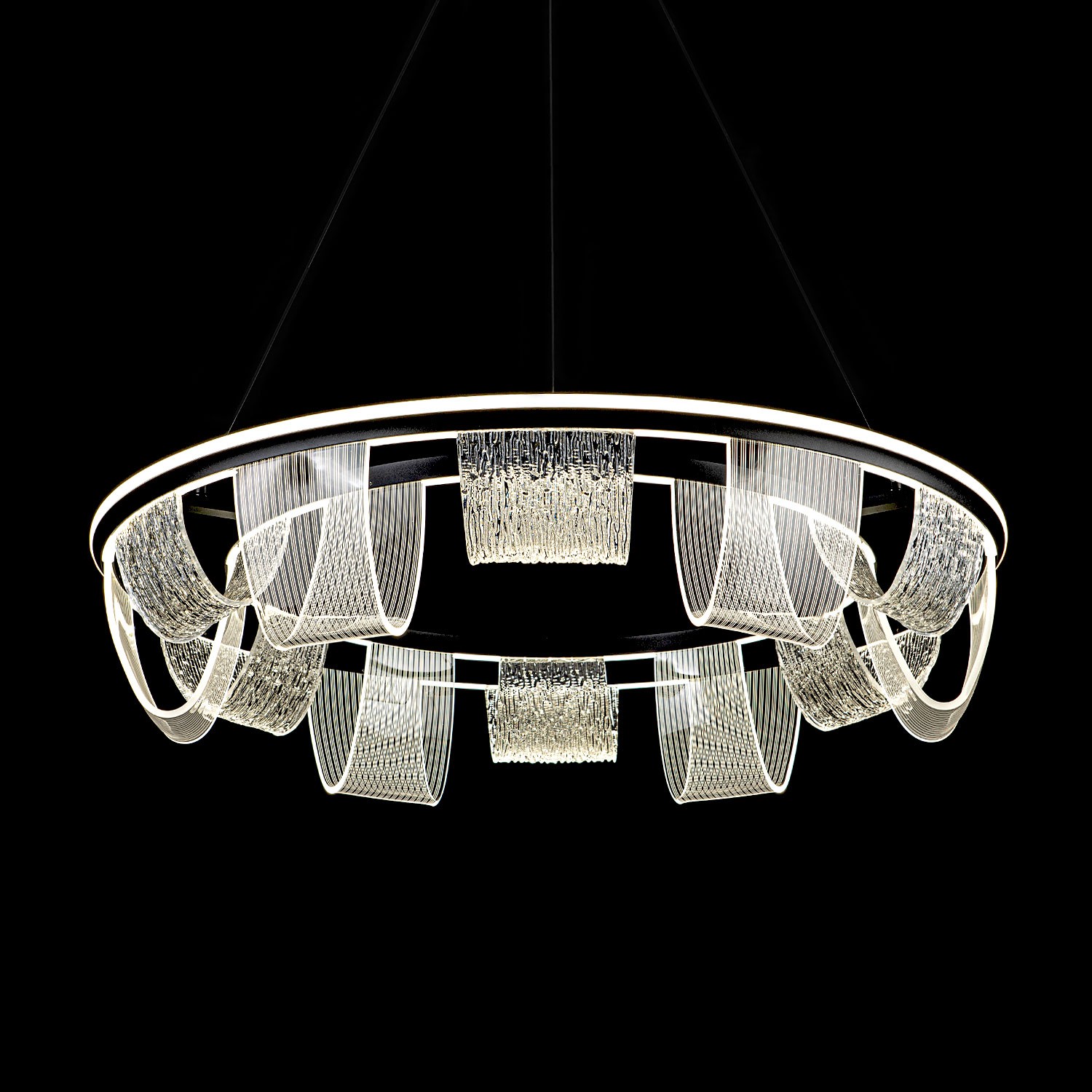 Подвесной светильник LED4U L7706-800 BK