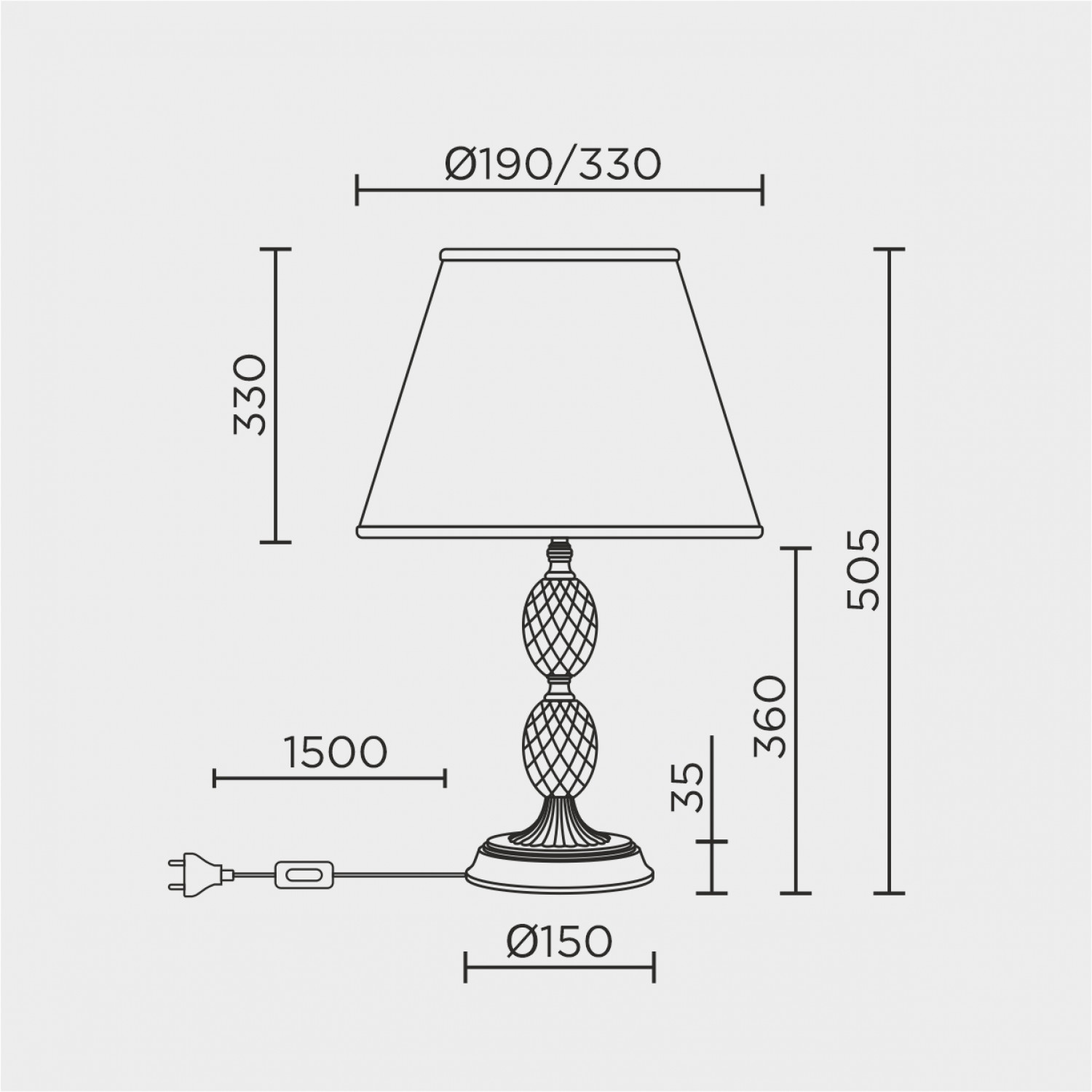 Настольный светильник LED4U L9928 AB