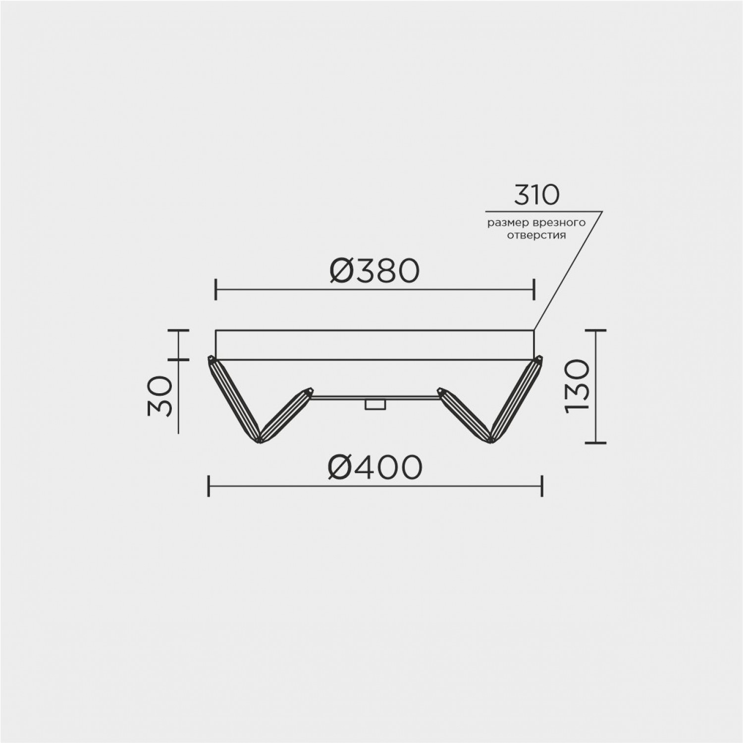 Потолочный светильник LED4U L1190-400 CR