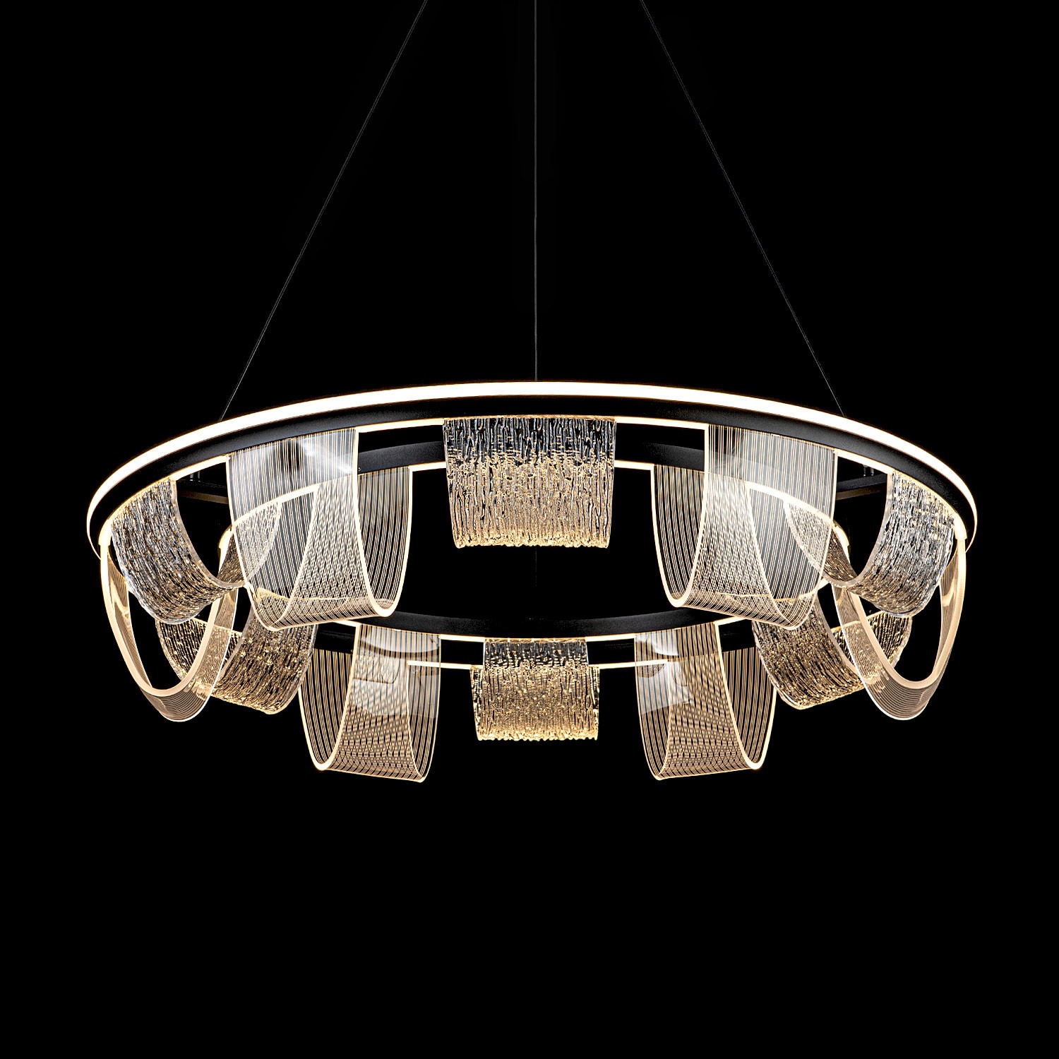 Подвесной светильник LED4U L7706-800 BK