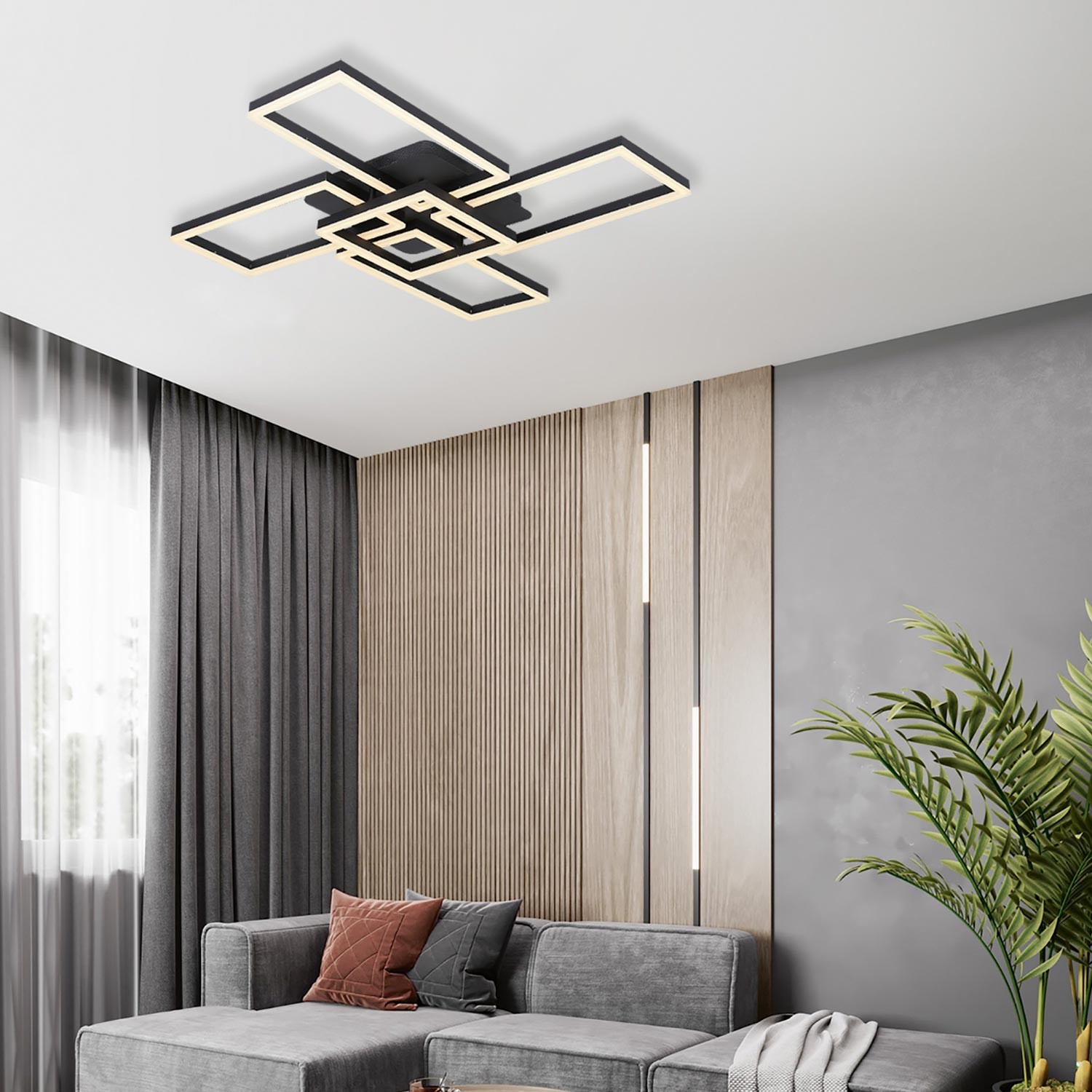 Потолочный светильник LED4U L11004-5 BK