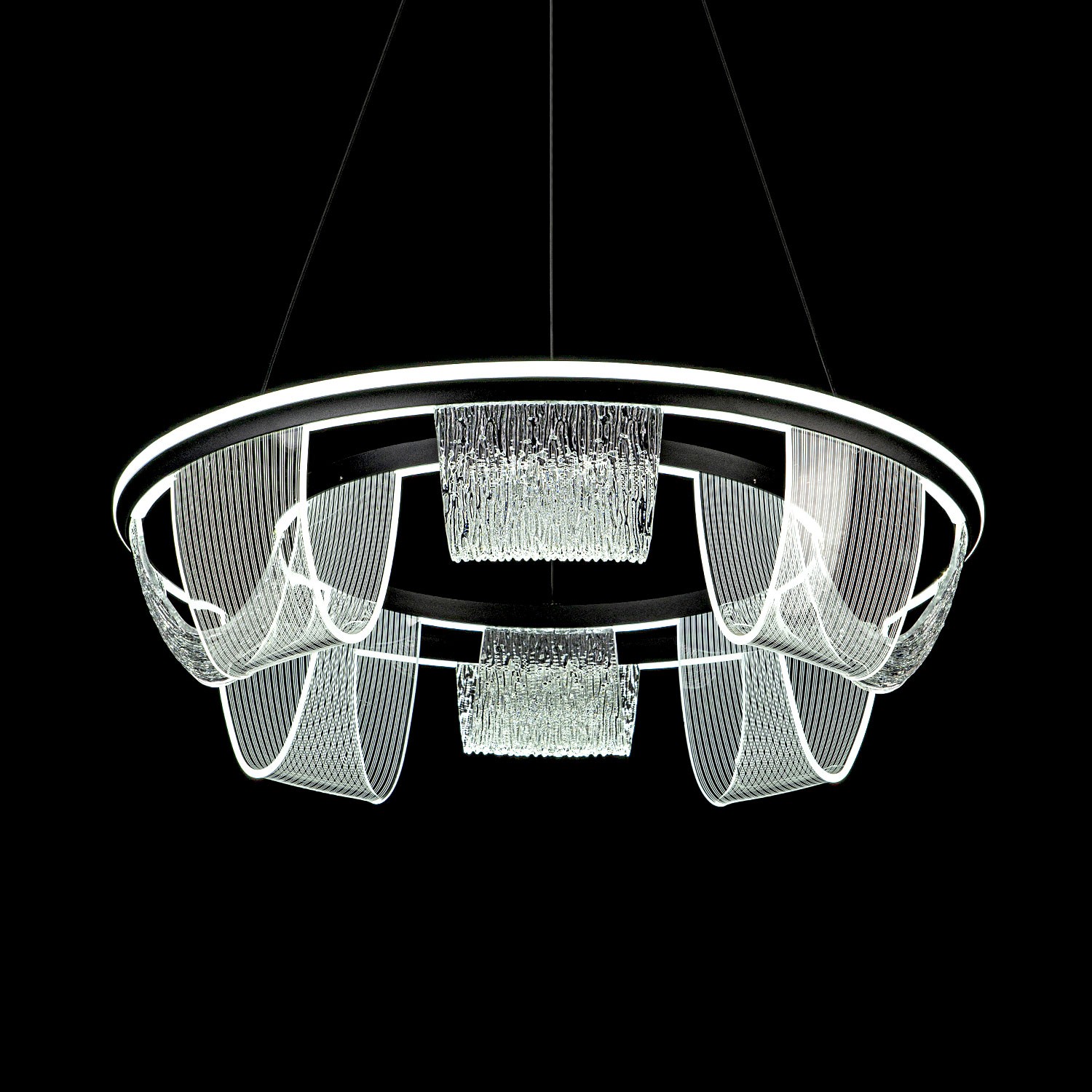 Подвесной светильник LED4U L7706-630 BK