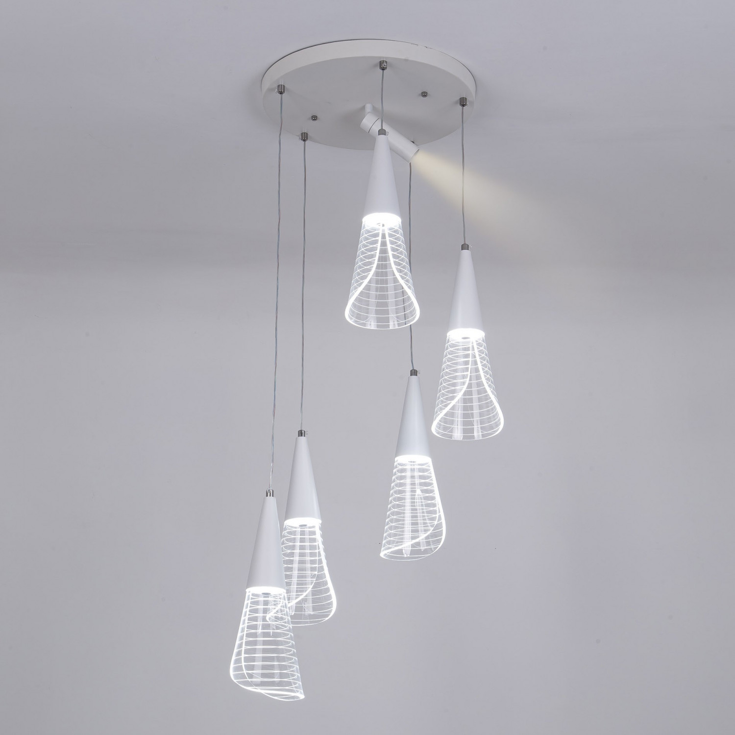 Подвесной светильник LED4U L7106-6 WТ