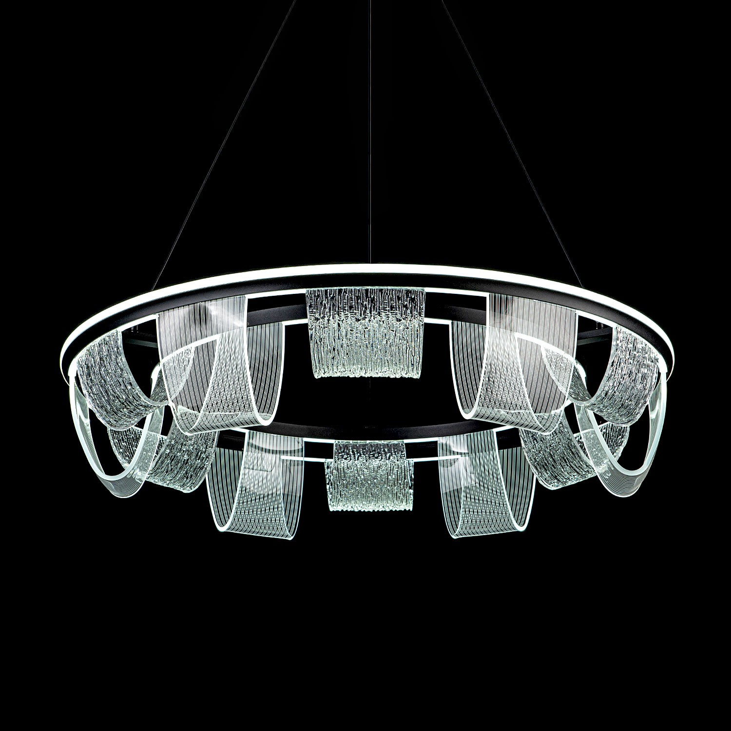 Подвесной светильник LED4U L7706-800 BK