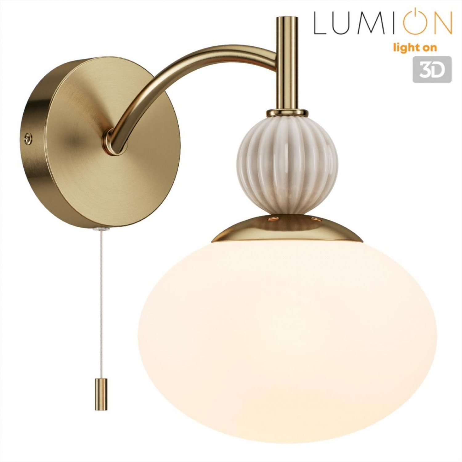 Бра с выключателем Lumion 8272/1W GLORIYA