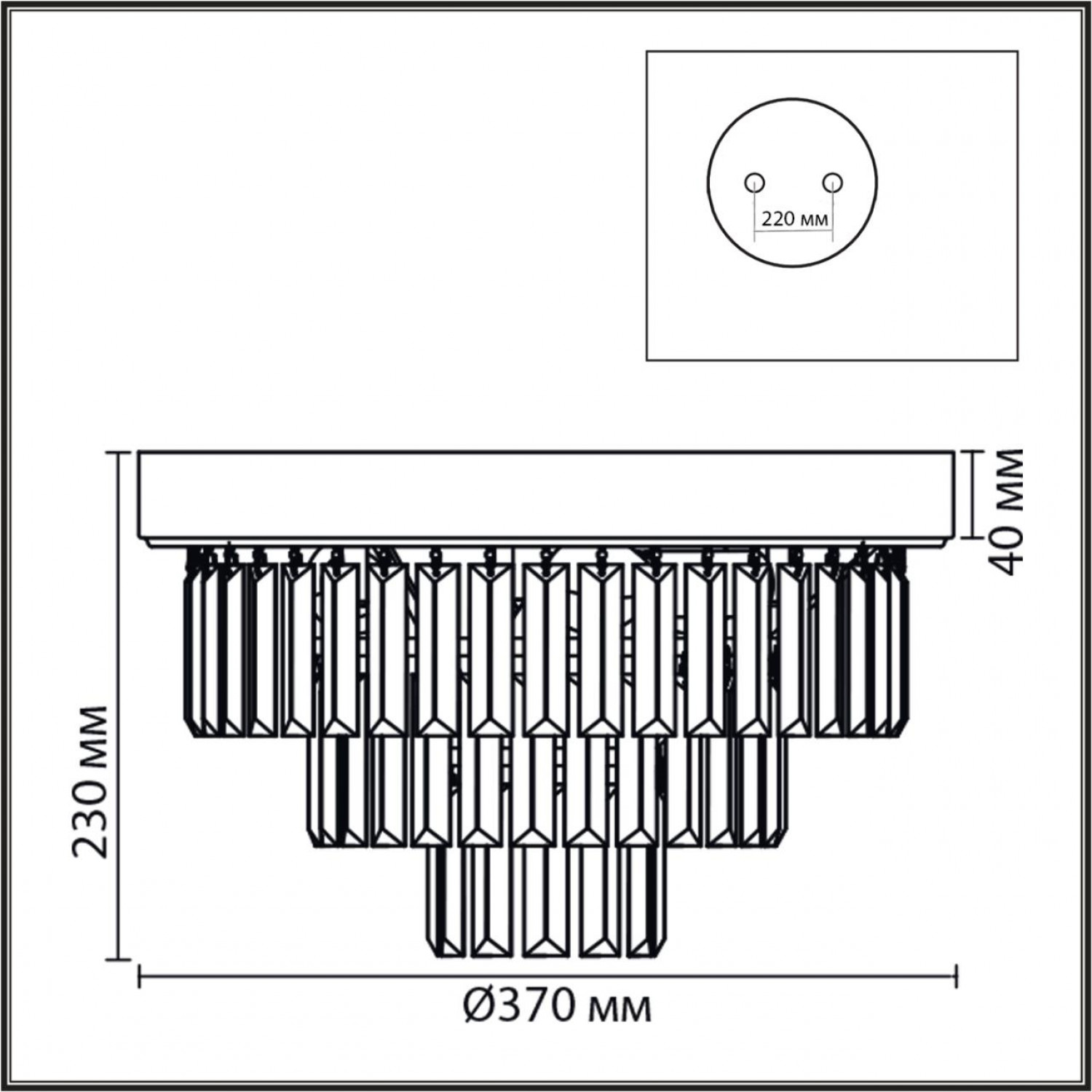 Люстра потолочная Lumion 8266/4C ZAHA