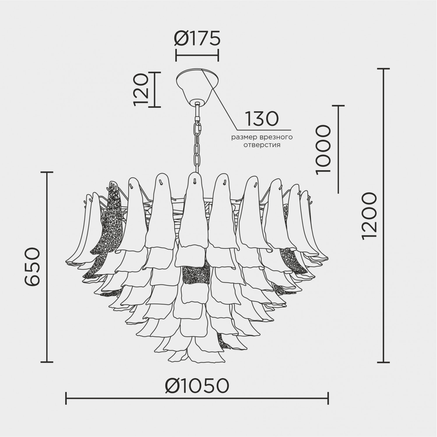 Подвесная люстра MODELUX ML.6777.28P GD