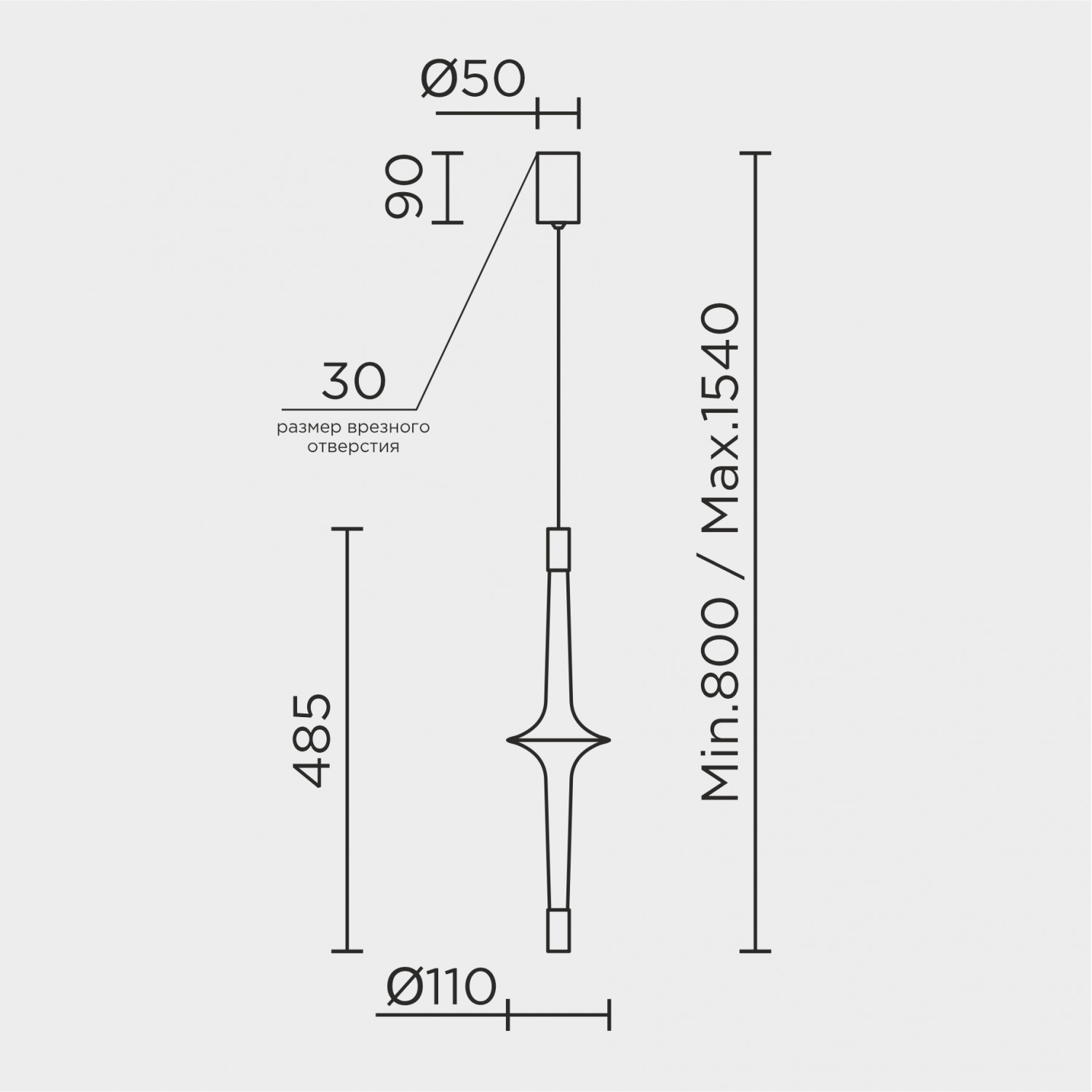 Подвесной светильник MODELUX ML.2550.1 BS
