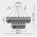 Подвесная люстра MODELUX ML.7445.800.500 GD