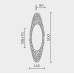 Настенный светильник MODELUX MS.1575.500 GD