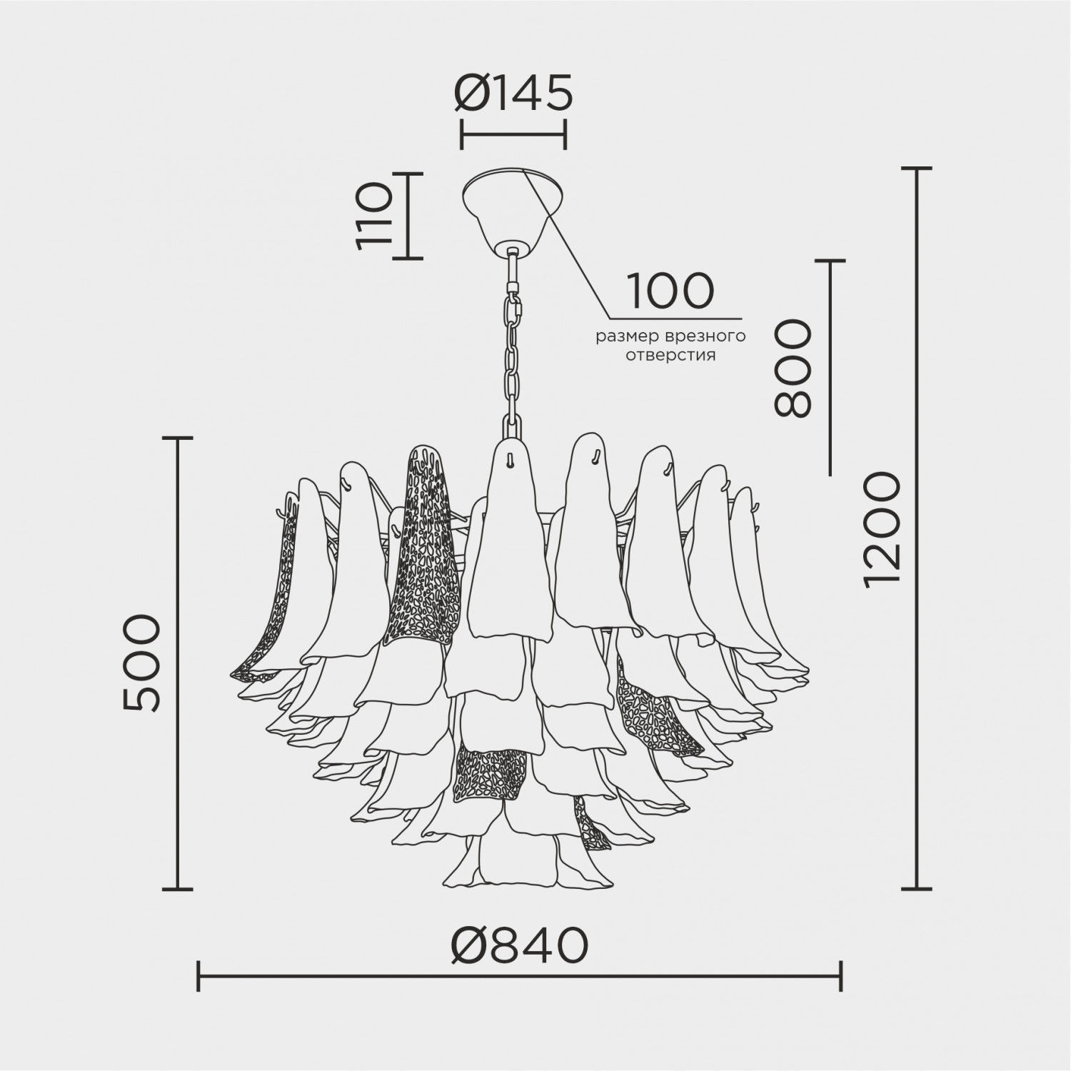 Подвесная люстра MODELUX ML.6777.16PR GD