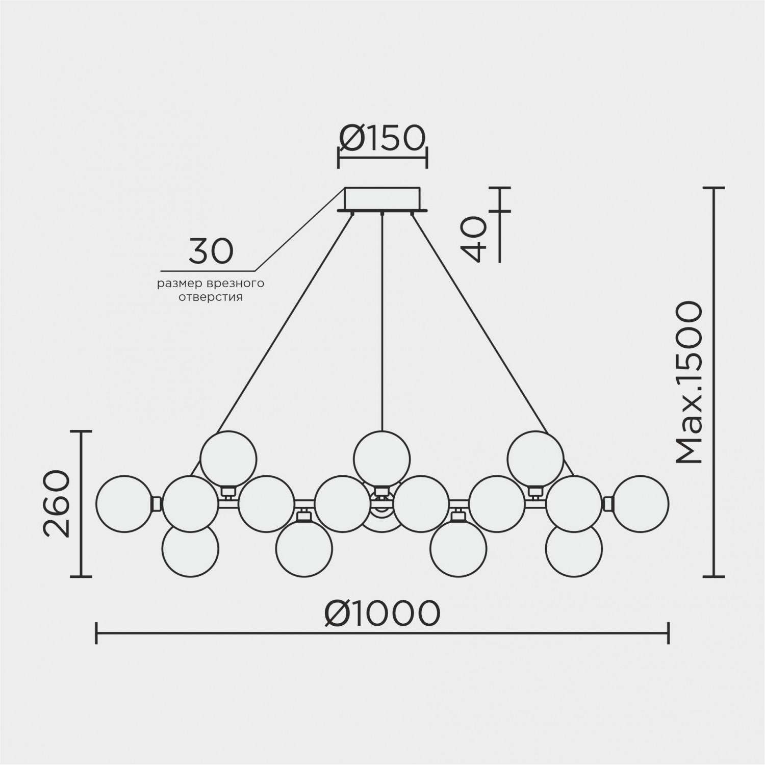 Подвесной светильник MODELUX MS.6033.40 SL
