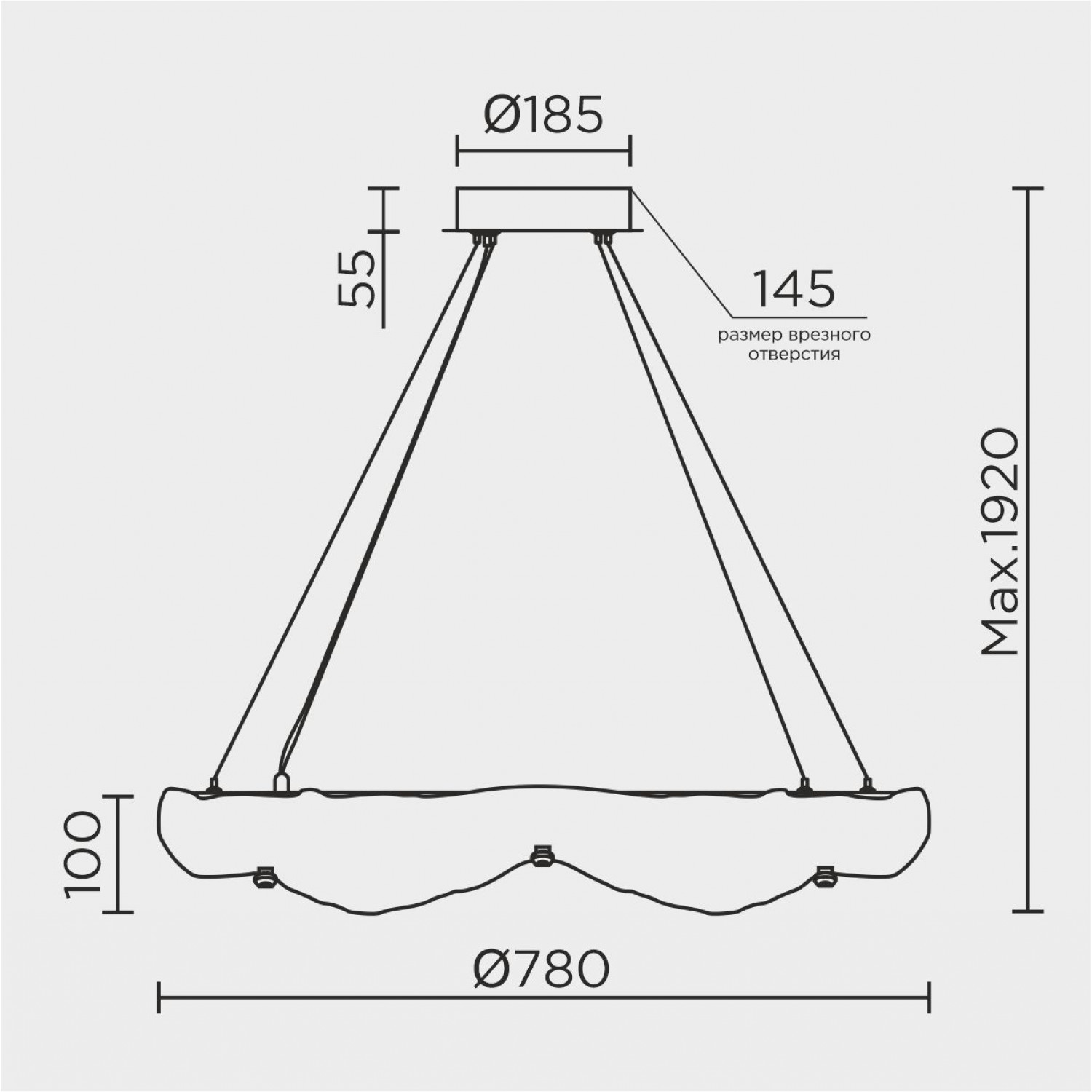 Подвесная люстра MODELUX ML.9366.800 CR
