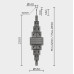 Подвесная люстра MODELUX ML.900.35 GD