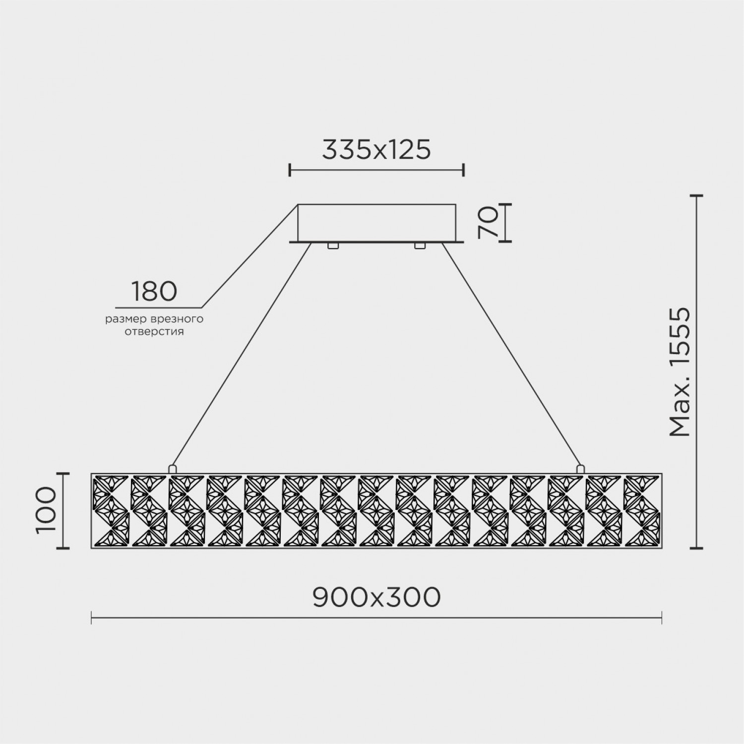 Подвесная люстра MODELUX ML.335.900.300 GD