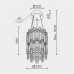Подвесная люстра MODELUX ML.837.3 CR