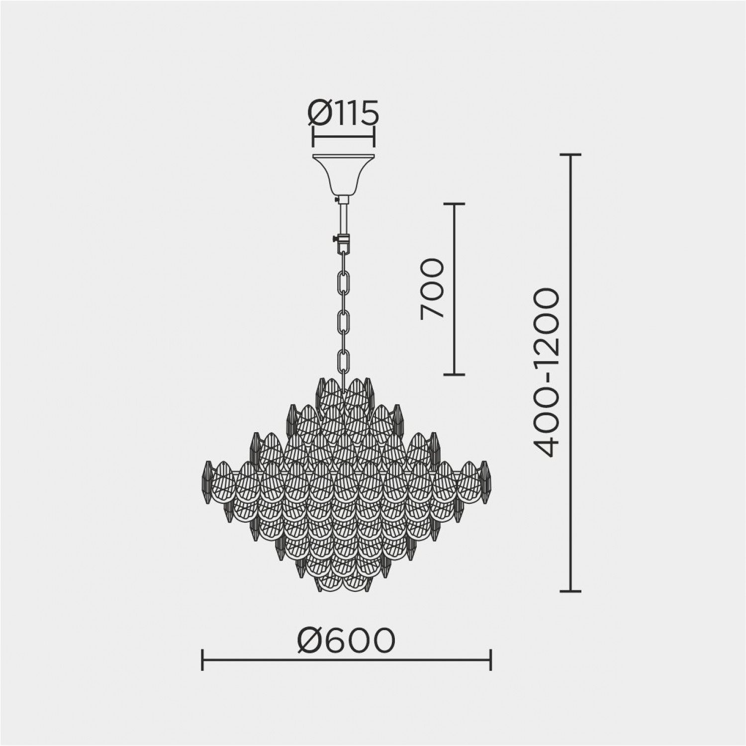 Подвесная люстра MODELUX ML.8861.16P GD