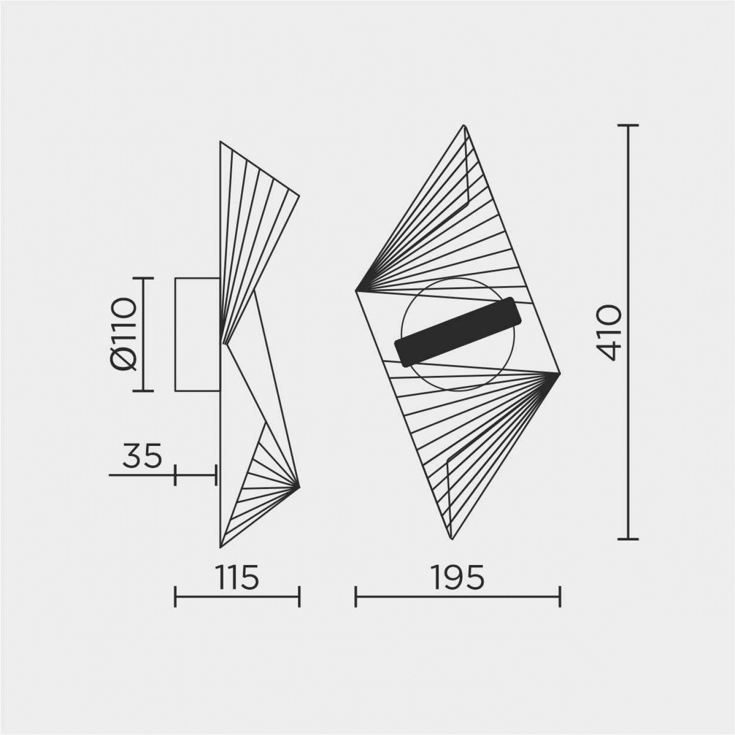 Настенный светильник MODELUX MS.8044.360 BK