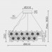 Подвесная люстра MODELUX ML.9520.800 GD