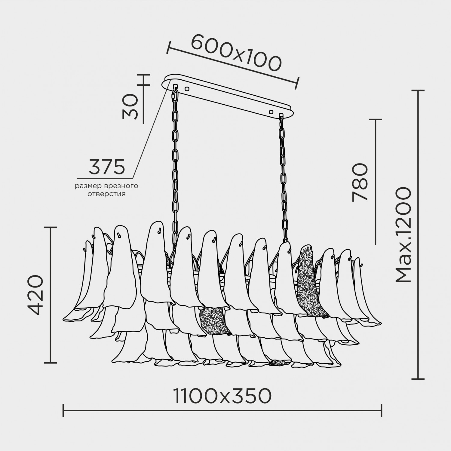 Подвесная люстра MODELUX ML.6777.16P GD