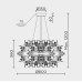 Подвесная люстра MODELUX ML.6808.800P GD