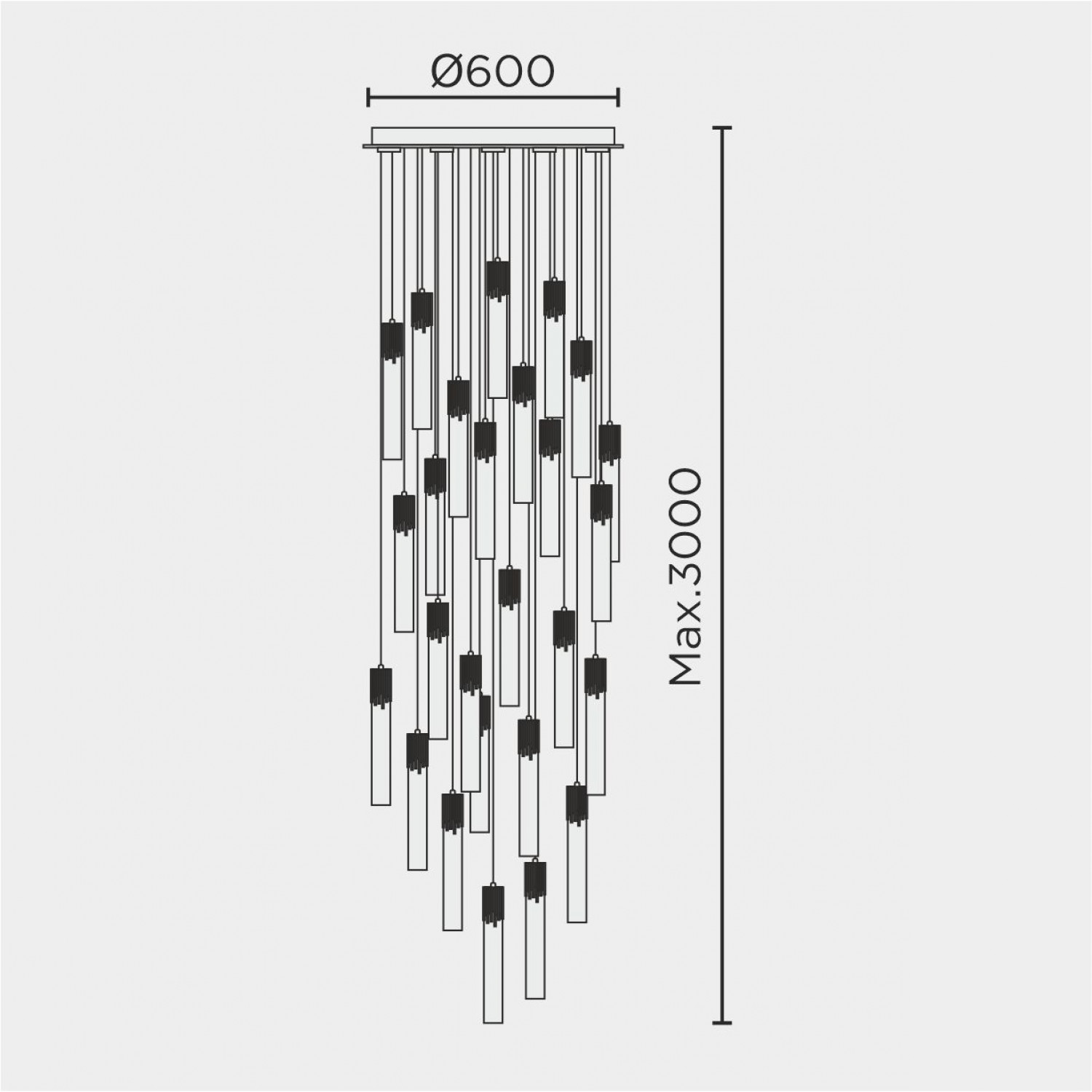 Подвесная люстра MODELUX ML.88992.26 GD