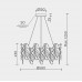 Подвесная люстра MODELUX MS.2290.8R CR