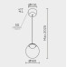 Подвесной светильник MODELUX ML.2338.180 BK-GD
