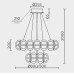 Подвесная люстра MODELUX ML.2520.800.500 GD