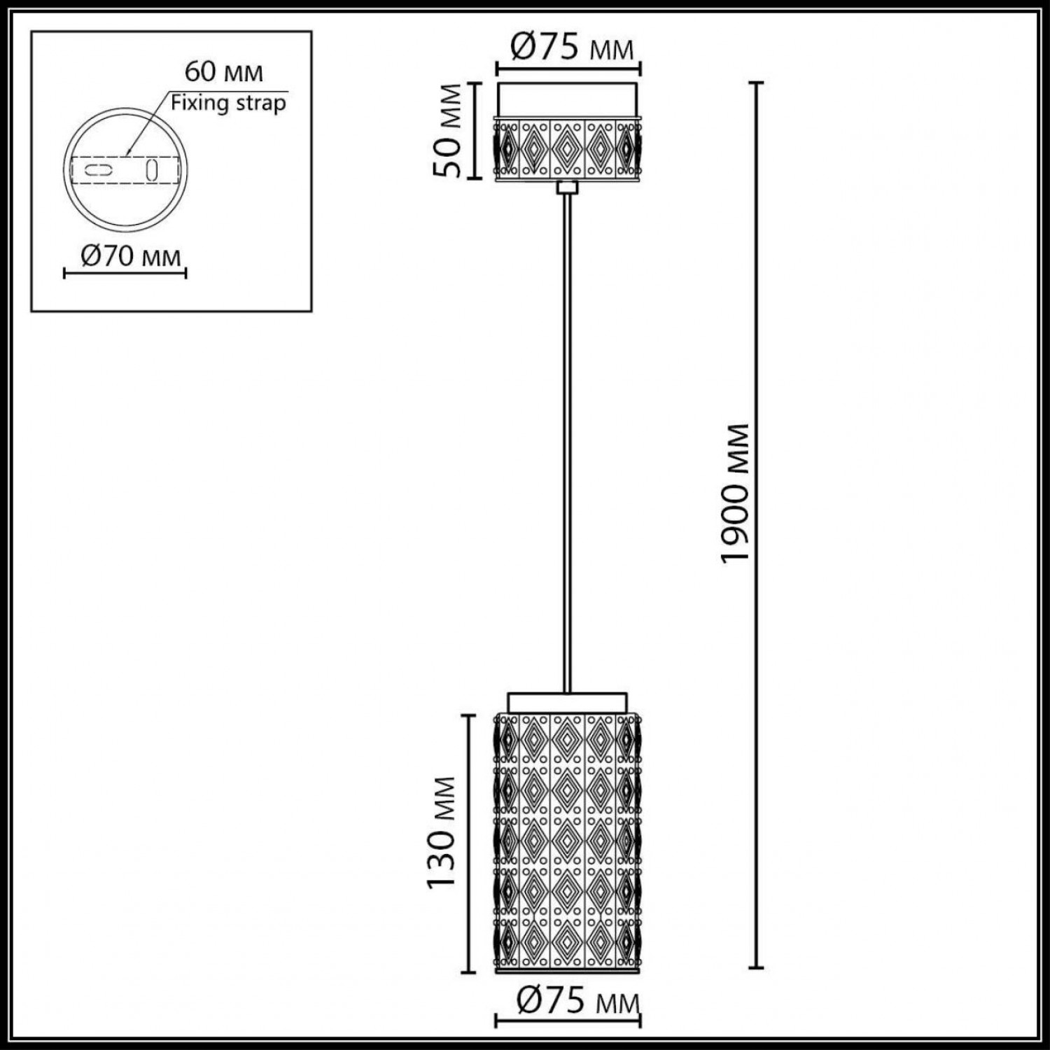 Подвес Odeon Light 5454/5L LULU