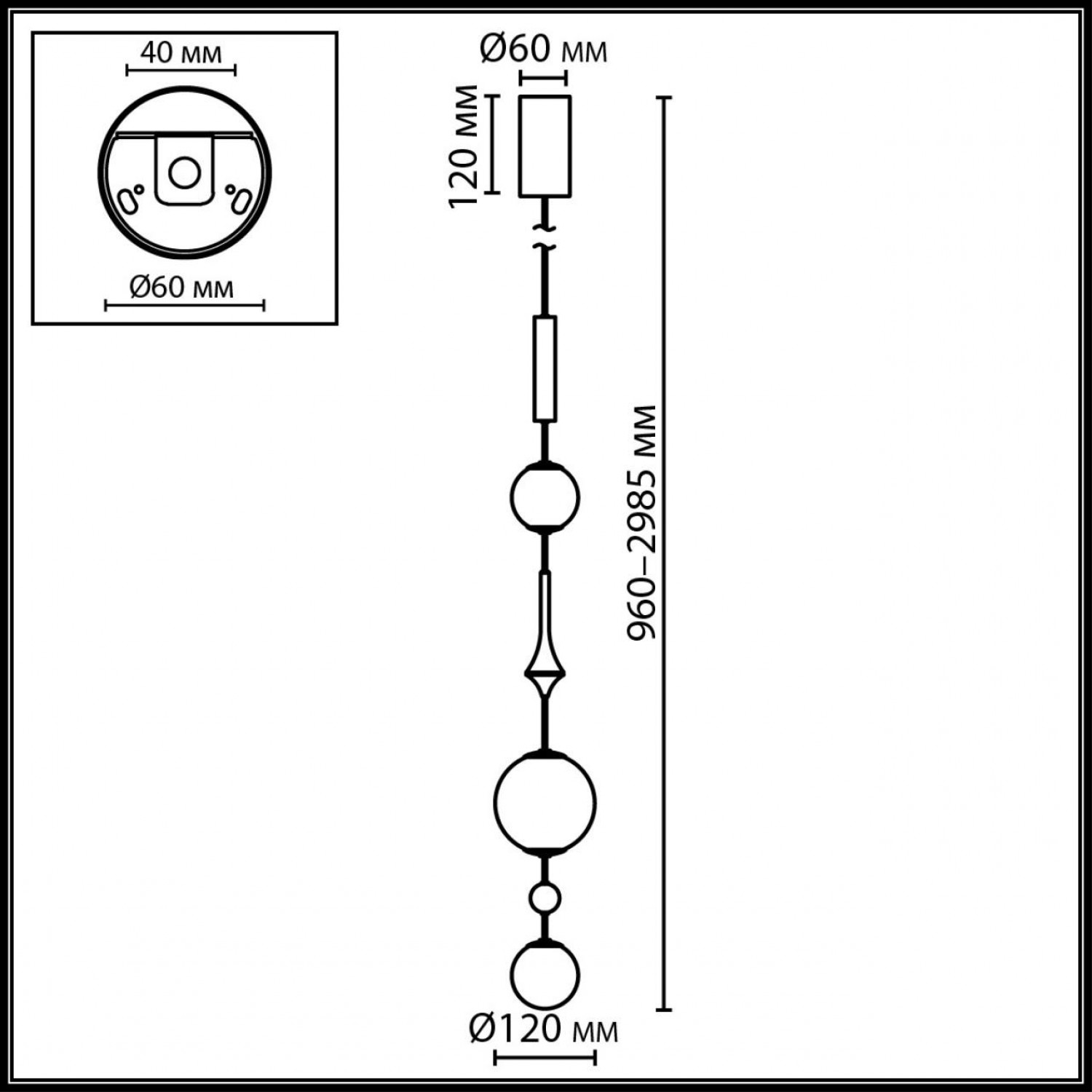 Подвес Odeon Light 5457/5L CALLISTO