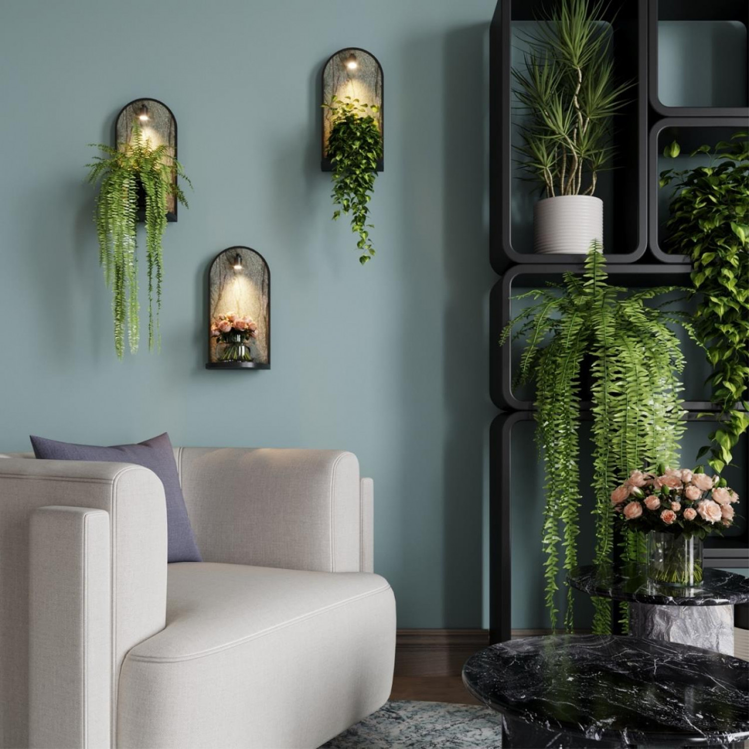 Настенный светильник Odeon Light 7176/3WL GIARDINO