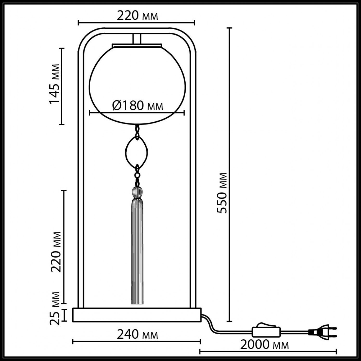 Настольная лампа Odeon Light 5432/1T FIOLENT