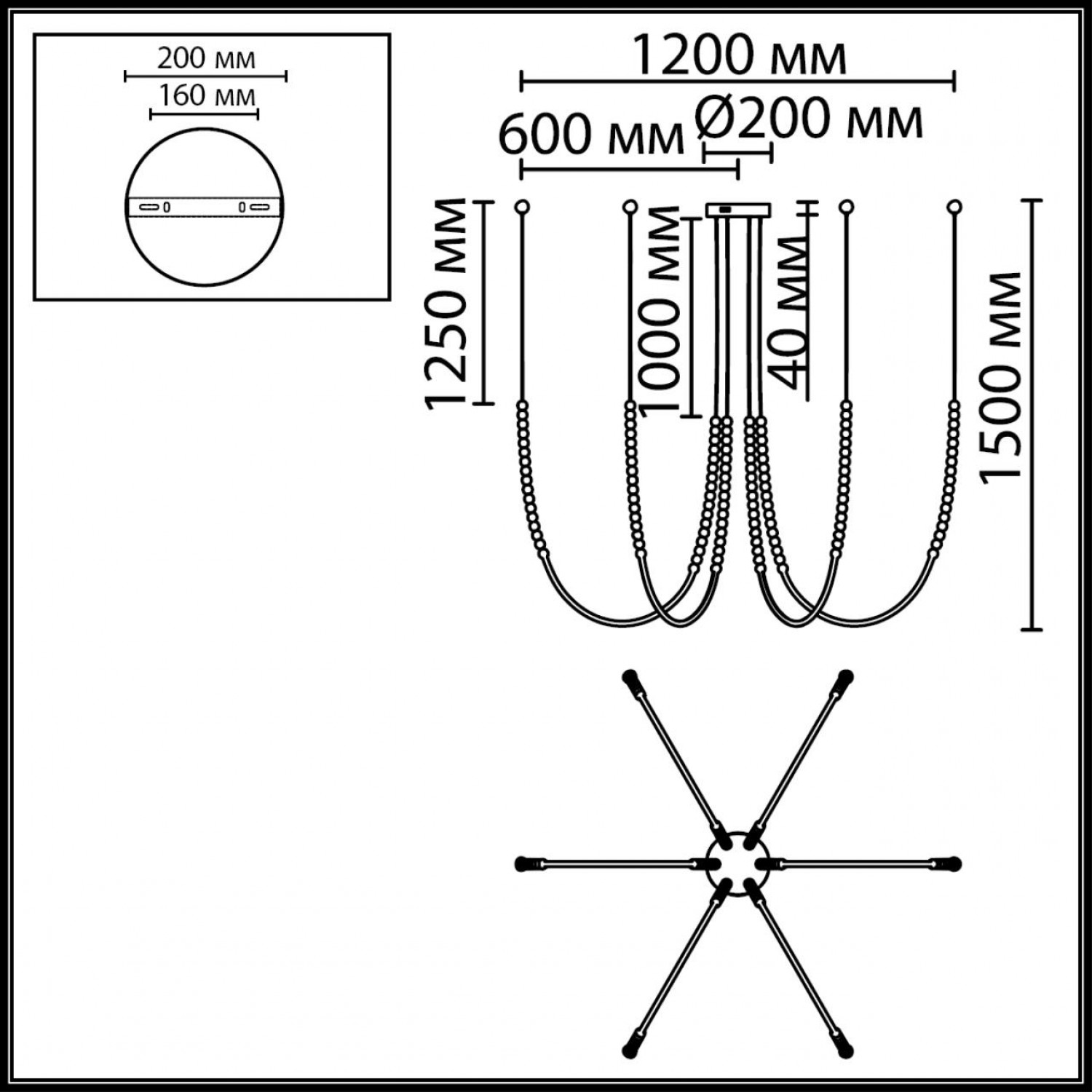 Подвесной светильник Odeon Light 7149/70L MONELLA