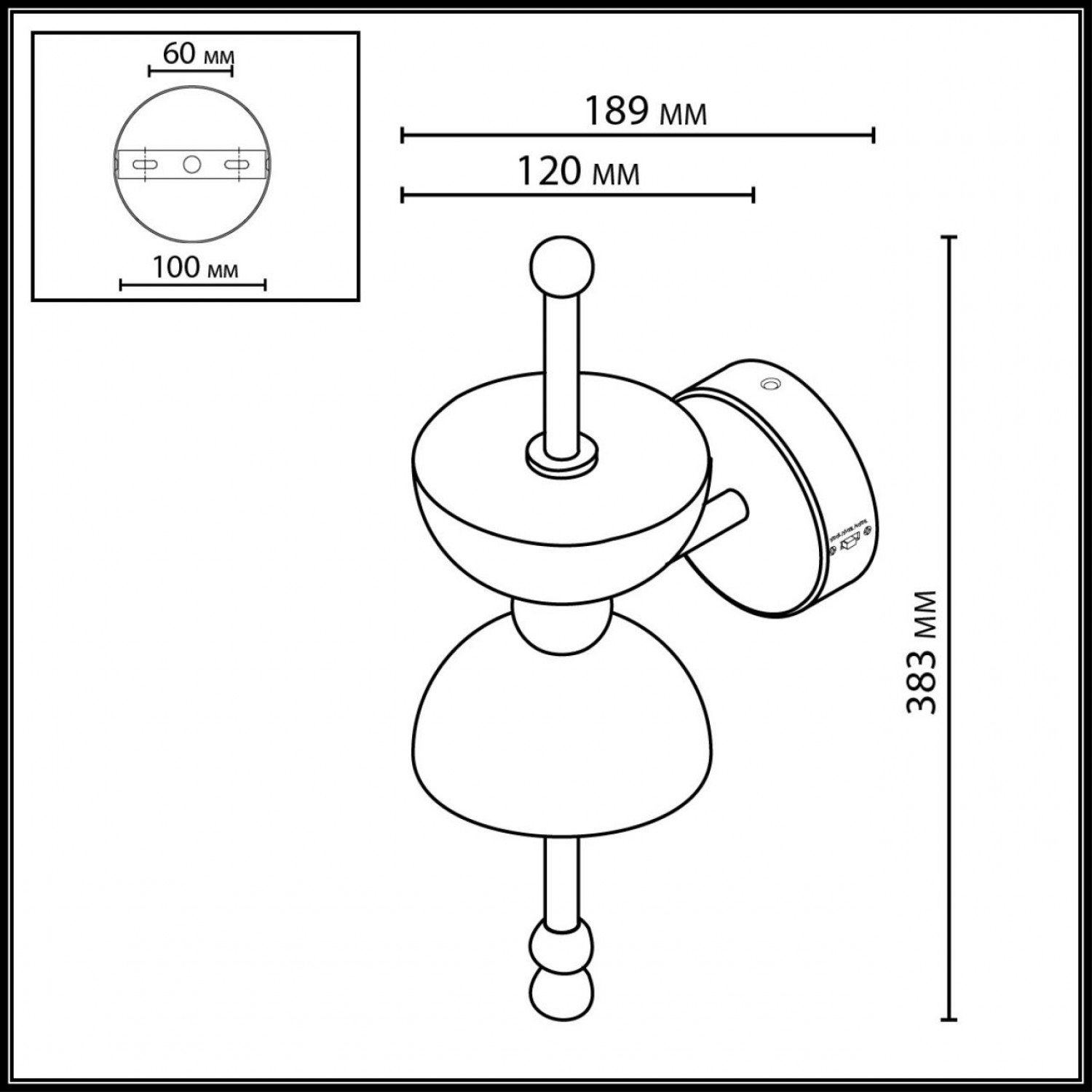 Настенный светильник Odeon Light 6685/7WL FELIZ