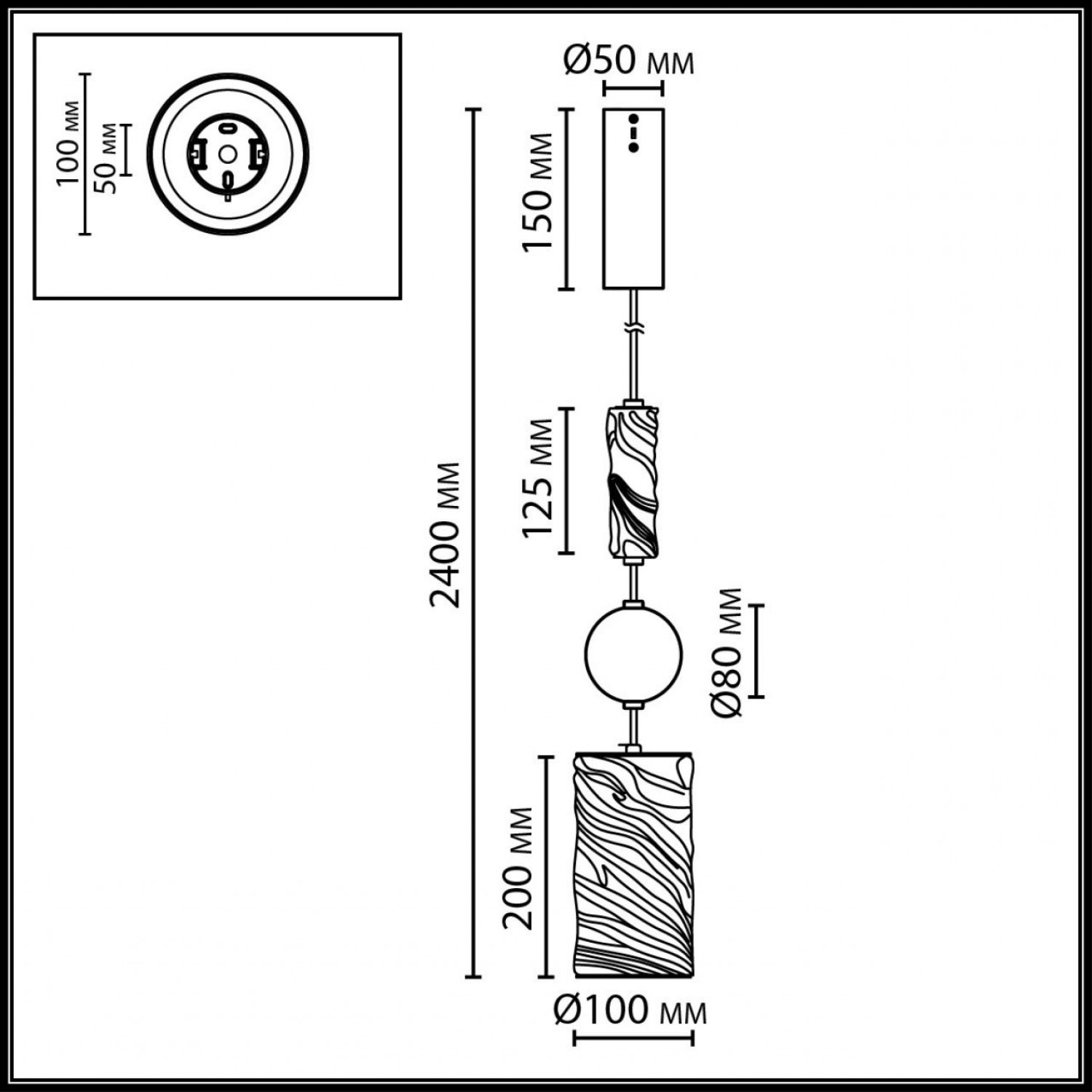 Подвес Odeon Light 5450/18L RIVIERA